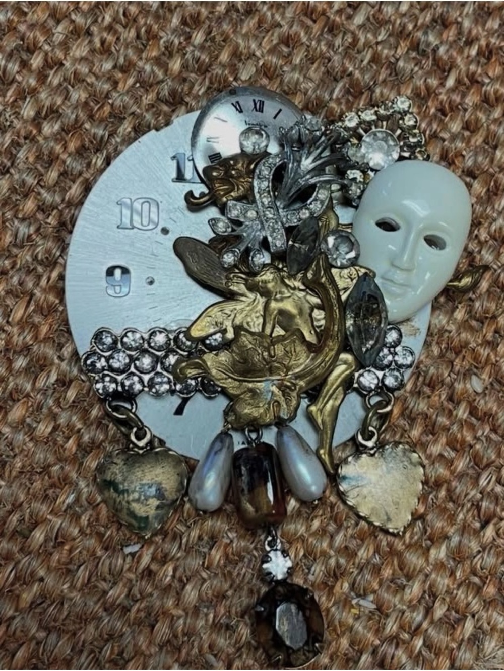 Artisan One of a Kind Steampunk Brooch